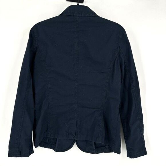 Vintage Y2K Esprit Women's Cotton Pockets Button Front Jacket Navy Blue Small - Picture 2 of 9